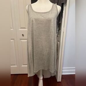 Eileen Fisher Gray Boxy Sleeveless Tank Top